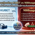 เปรียบเทียบความแตกต่างระหว่าง KUBET77 และ 1688sagame
